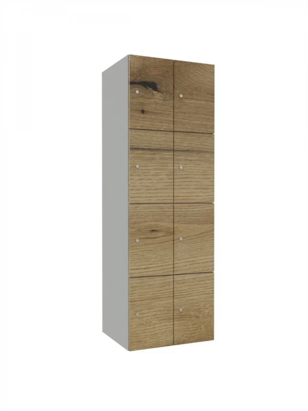 Modular metal cabinet with wood