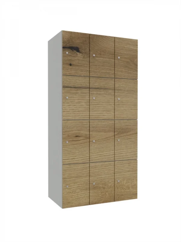 Modular metal cabinet with wood