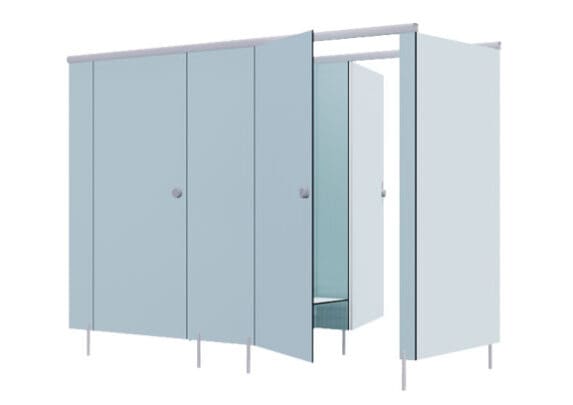 Pass-through changing rooms