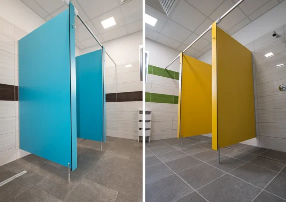 Light I-shaped HPL system walls