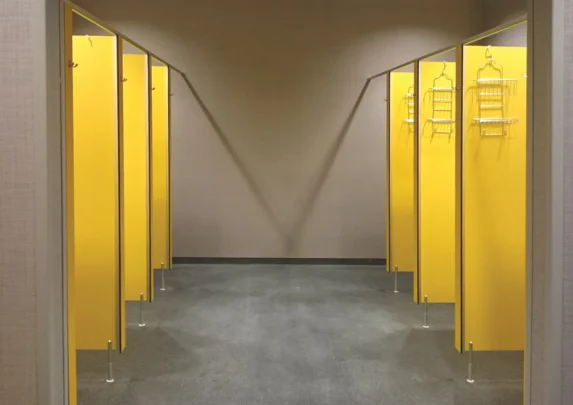 Light I-shaped HPL system walls